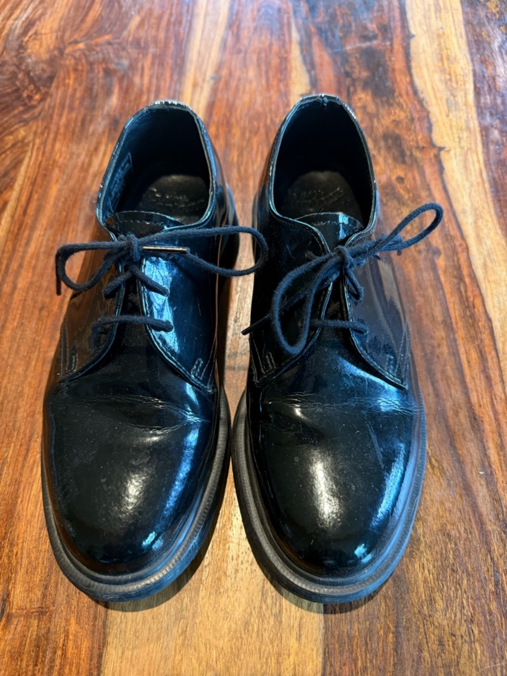 Dr. Martens Women's Black Patent Leather Derby Shoes